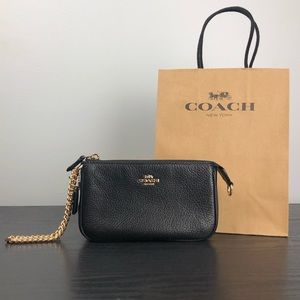 Coach wristlet bag black